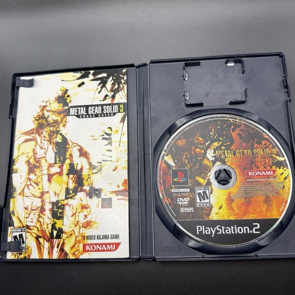 Metal Gear Solid 3: Snake Eater PlayStation 2 2004 PS2 Complete CIB Black Label